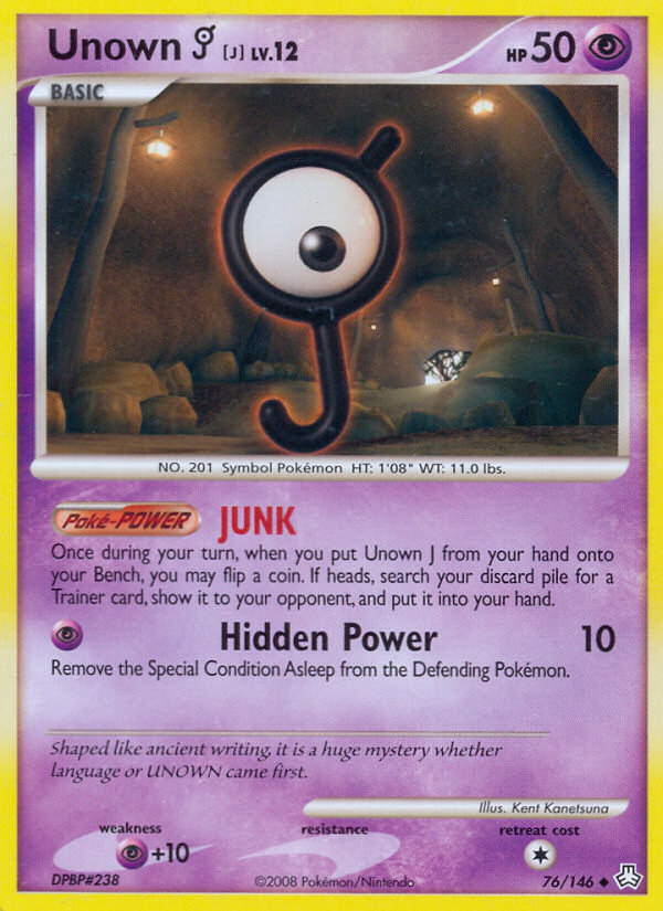 Unown J (76/146) [Diamond & Pearl: Legends Awakened] | Jomio and Rueliete's Cards and Comics