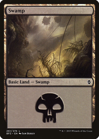 Swamp (261) [Battle for Zendikar] | Jomio and Rueliete's Cards and Comics