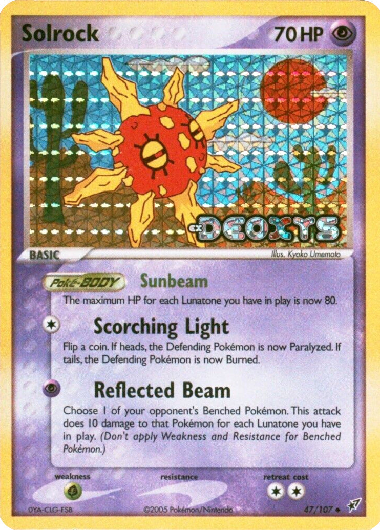 Solrock (47/107) (Stamped) [EX: Deoxys] | Jomio and Rueliete's Cards and Comics
