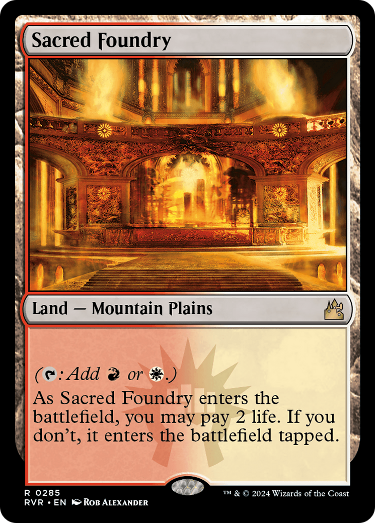Sacred Foundry [Ravnica Remastered] | Jomio and Rueliete's Cards and Comics
