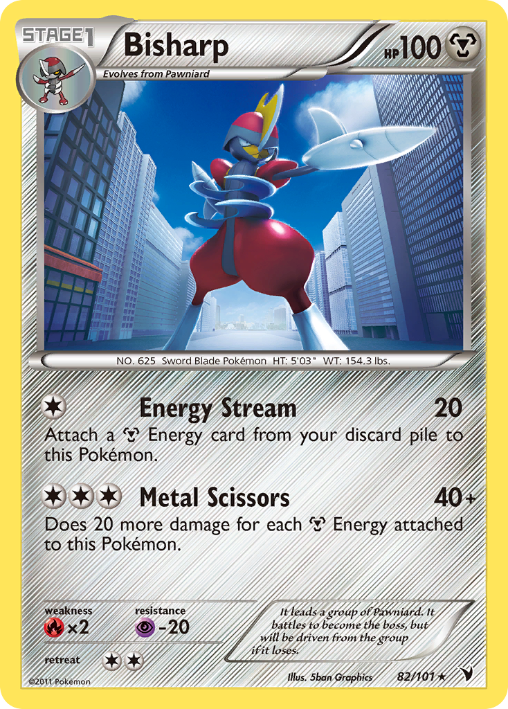Bisharp (82/101) [Black & White: Noble Victories] | Jomio and Rueliete's Cards and Comics