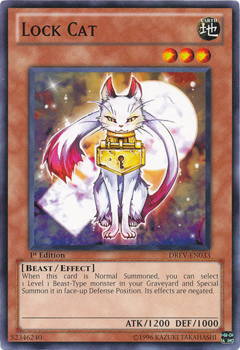 Lock Cat [DREV-EN033] Common | Jomio and Rueliete's Cards and Comics