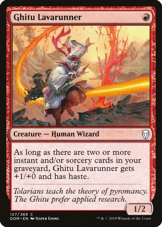 Ghitu Lavarunner [Dominaria] | Jomio and Rueliete's Cards and Comics