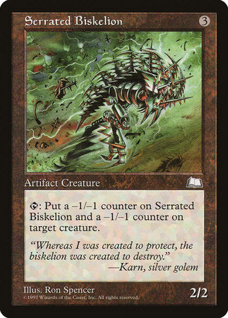 Serrated Biskelion [Weatherlight] | Jomio and Rueliete's Cards and Comics