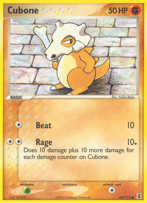 Cubone (60/113) [EX: Delta Species] | Jomio and Rueliete's Cards and Comics