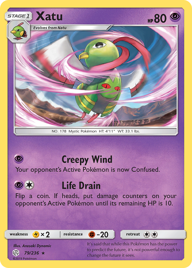 Xatu (79/236) [Sun & Moon: Cosmic Eclipse] | Jomio and Rueliete's Cards and Comics