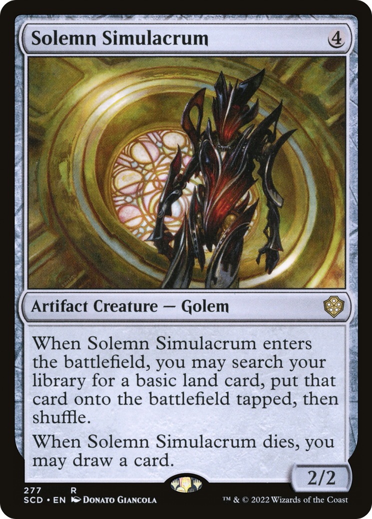 Solemn Simulacrum [Starter Commander Decks] | Jomio and Rueliete's Cards and Comics