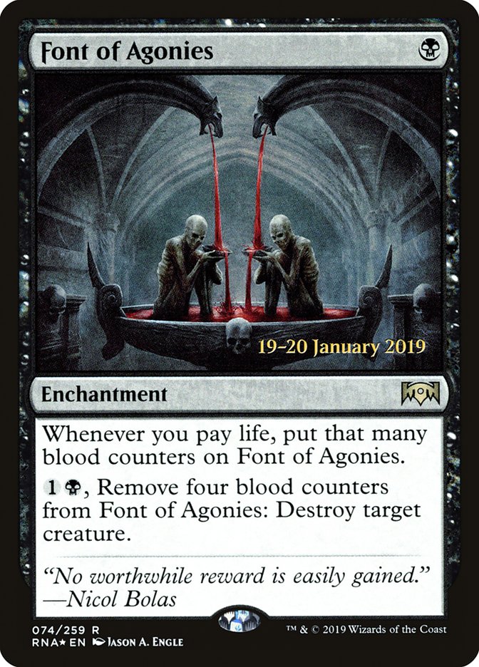 Font of Agonies [Ravnica Allegiance Prerelease Promos] | Jomio and Rueliete's Cards and Comics