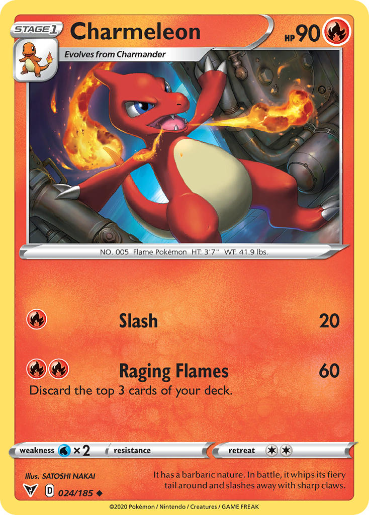 Charmeleon (024/185) [Sword & Shield: Vivid Voltage] | Jomio and Rueliete's Cards and Comics