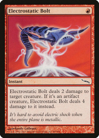 Electrostatic Bolt [Mirrodin] | Jomio and Rueliete's Cards and Comics