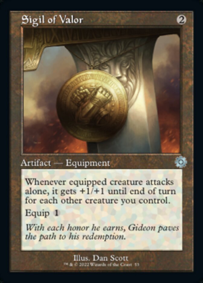 Sigil of Valor (Retro) [The Brothers' War Retro Artifacts] | Jomio and Rueliete's Cards and Comics