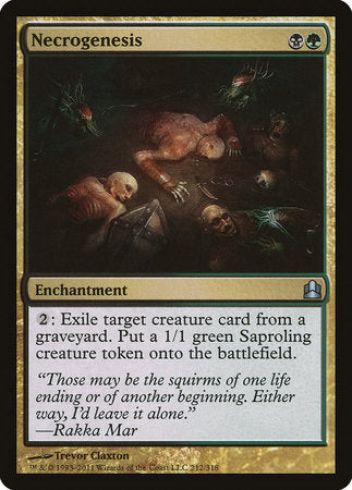 Necrogenesis [Commander 2011] | Jomio and Rueliete's Cards and Comics