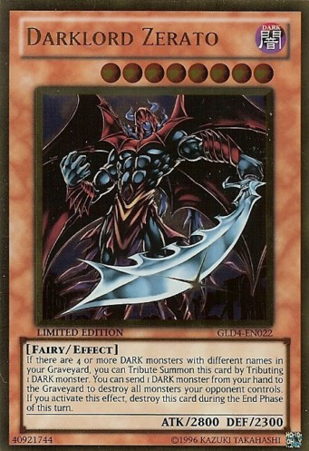 Darklord Zerato [GLD4-EN022] Gold Rare | Jomio and Rueliete's Cards and Comics