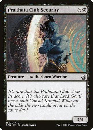 Prakhata Club Security [Battlebond] | Jomio and Rueliete's Cards and Comics
