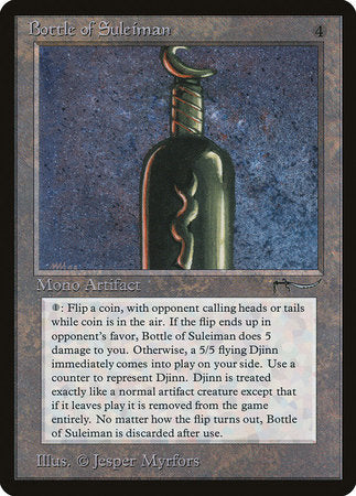 Bottle of Suleiman [Arabian Nights] | Jomio and Rueliete's Cards and Comics