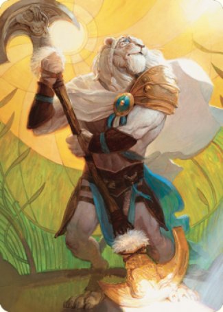 Ajani, Sleeper Agent Art Card [Dominaria United Art Series] | Jomio and Rueliete's Cards and Comics