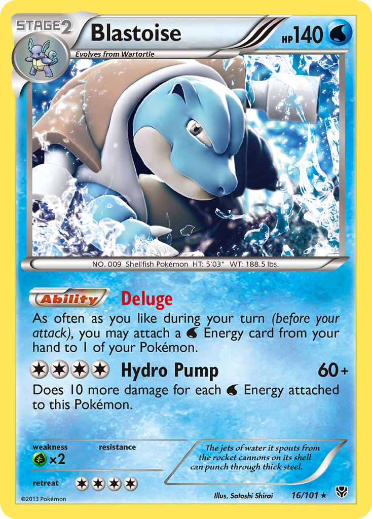 Blastoise (16/101) [Black & White: Plasma Blast] | Jomio and Rueliete's Cards and Comics