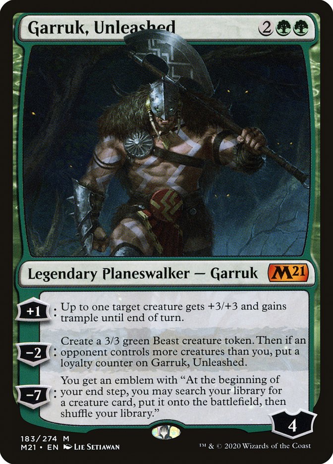 Garruk, Unleashed [Core Set 2021] | Jomio and Rueliete's Cards and Comics