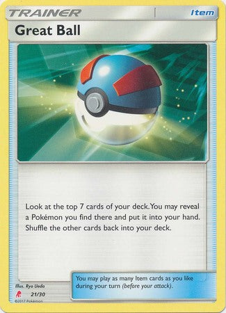 Great Ball (21/30) [Sun & Moon: Trainer Kit - Lycanroc] | Jomio and Rueliete's Cards and Comics