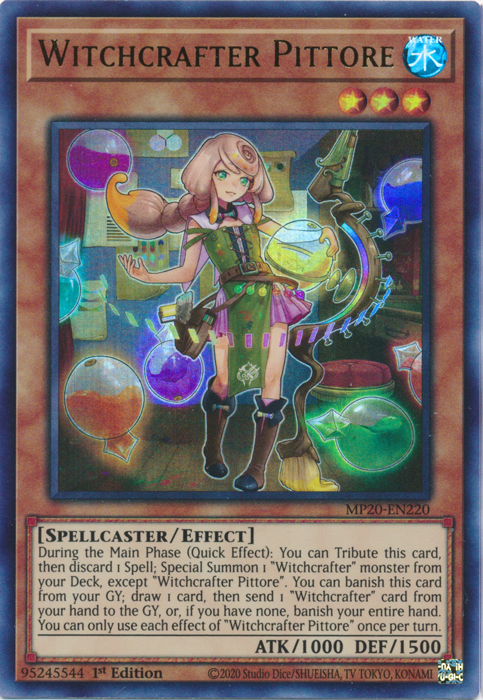 Witchcrafter Pittore [MP20-EN220] Ultra Rare | Jomio and Rueliete's Cards and Comics