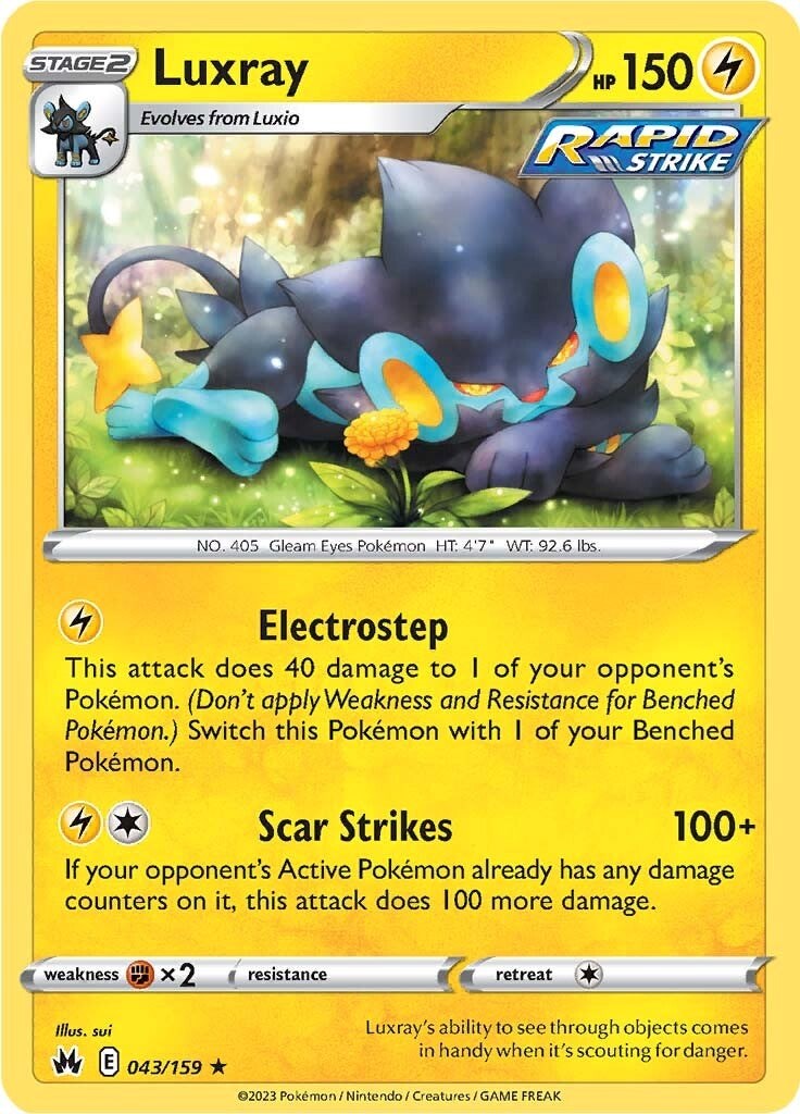 Luxray (043/159) (43) [Sword & Shield: Crown Zenith] | Jomio and Rueliete's Cards and Comics