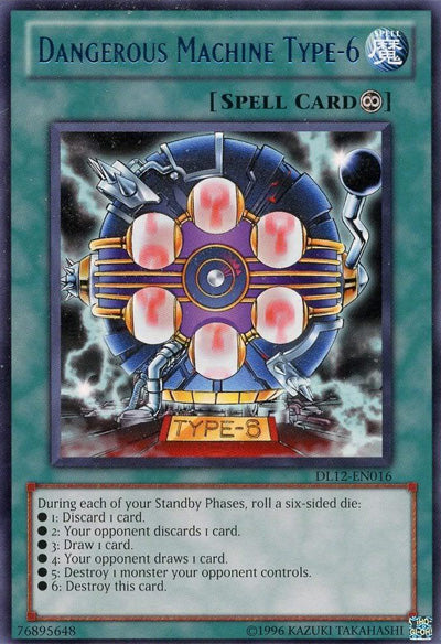 Dangerous Machine Type-6 (Blue) [DL12-EN016] Rare | Jomio and Rueliete's Cards and Comics