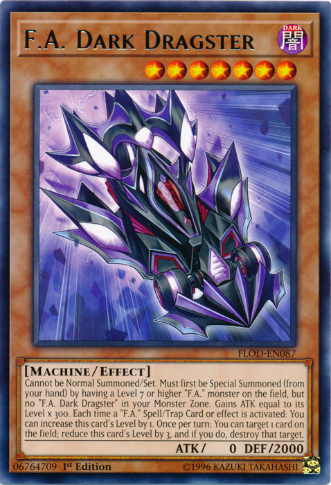 F.A. Dark Dragster [FLOD-EN087] Rare | Jomio and Rueliete's Cards and Comics