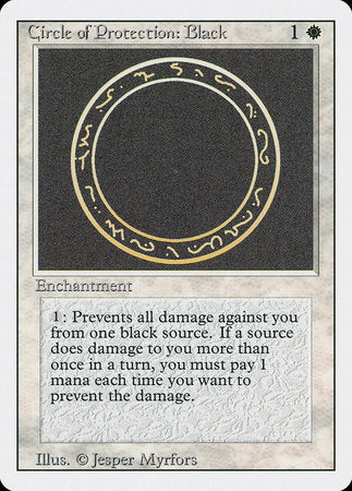 Circle of Protection: Black [Revised Edition] | Jomio and Rueliete's Cards and Comics