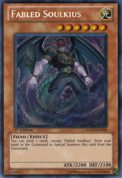 Fabled Soulkius [HA03-EN004] Secret Rare | Jomio and Rueliete's Cards and Comics