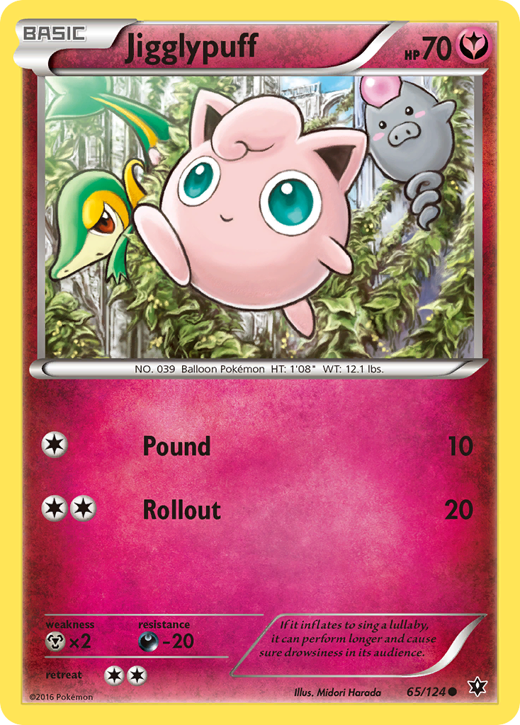 Jigglypuff (65/124) [XY: Fates Collide] | Jomio and Rueliete's Cards and Comics