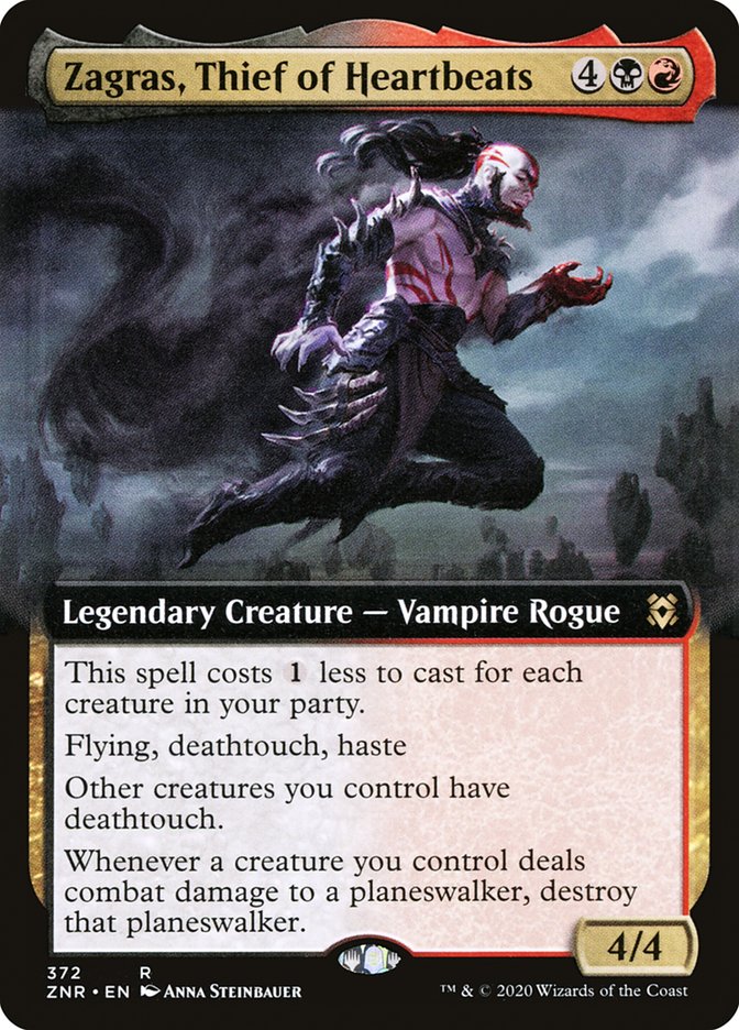 Zagras, Thief of Heartbeats (Extended Art) [Zendikar Rising] | Jomio and Rueliete's Cards and Comics