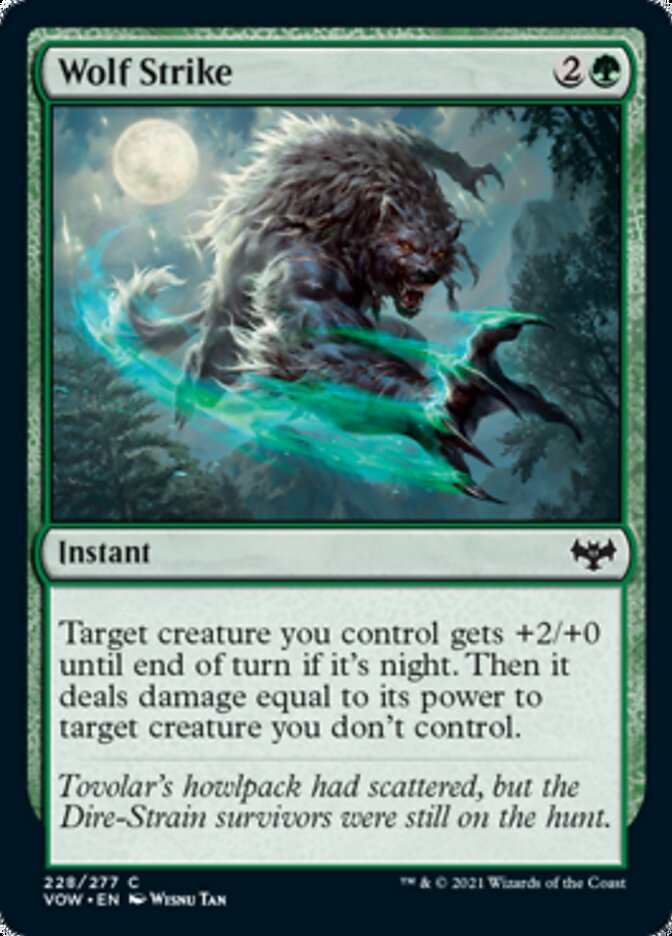 Wolf Strike [Innistrad: Crimson Vow] | Jomio and Rueliete's Cards and Comics