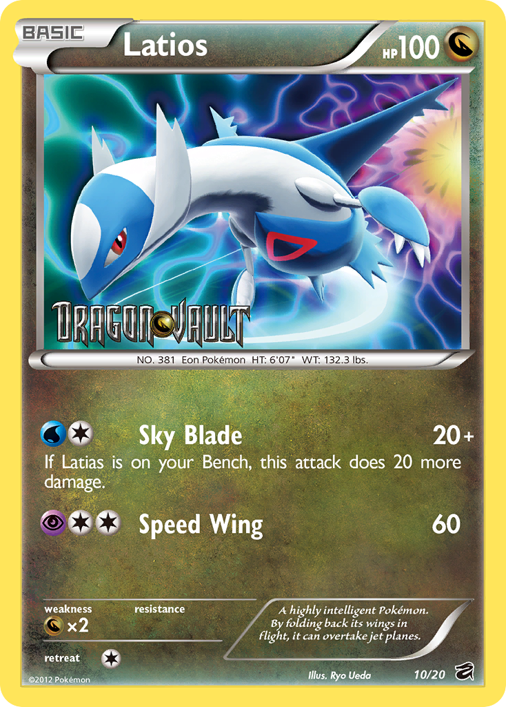 Latios (10/20) (Blister Exclusive) [Black & White: Dragon Vault] | Jomio and Rueliete's Cards and Comics