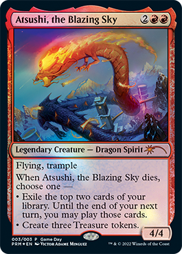 Atsushi, the Blazing Sky [Game Day 2022] | Jomio and Rueliete's Cards and Comics