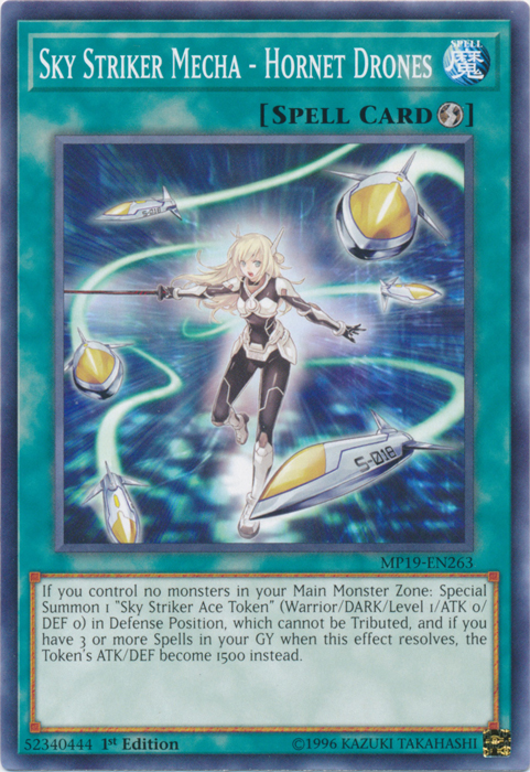 Sky Striker Mecha - Hornet Drones [MP19-EN263] Common | Jomio and Rueliete's Cards and Comics