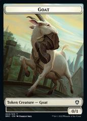 Construct (008) // Goat Double-Sided Token [The Brothers' War Commander Tokens] | Jomio and Rueliete's Cards and Comics