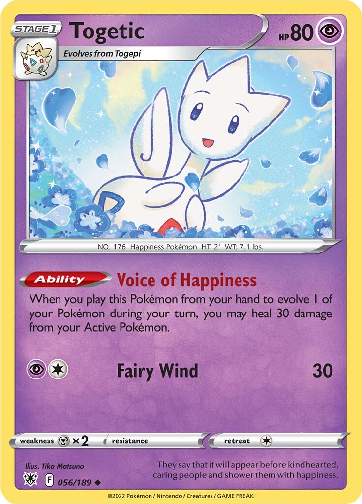 Togetic (056/189) [Sword & Shield: Astral Radiance] | Jomio and Rueliete's Cards and Comics