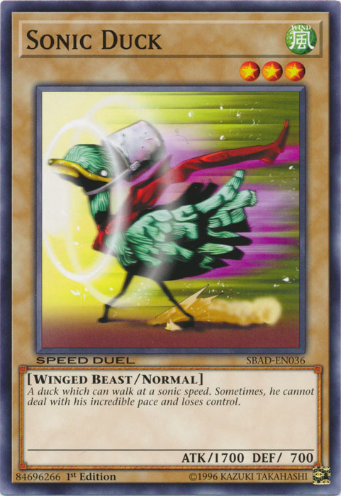 Sonic Duck [SBAD-EN036] Common | Jomio and Rueliete's Cards and Comics