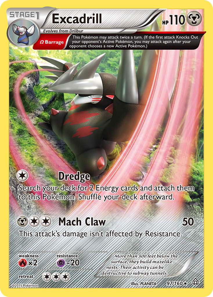 Excadrill (97/160) [XY: Primal Clash] | Jomio and Rueliete's Cards and Comics