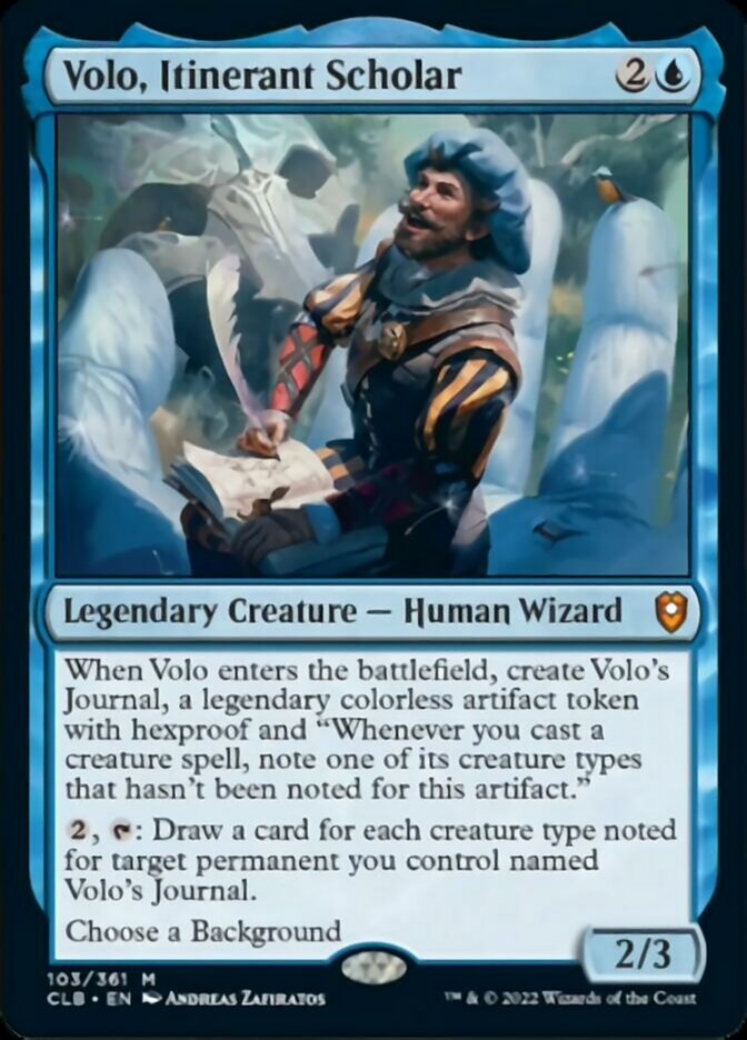 Volo, Itinerant Scholar [Commander Legends: Battle for Baldur's Gate] | Jomio and Rueliete's Cards and Comics