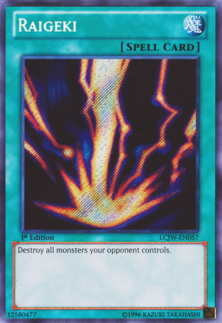 Raigeki [LCJW-EN057] Secret Rare | Jomio and Rueliete's Cards and Comics