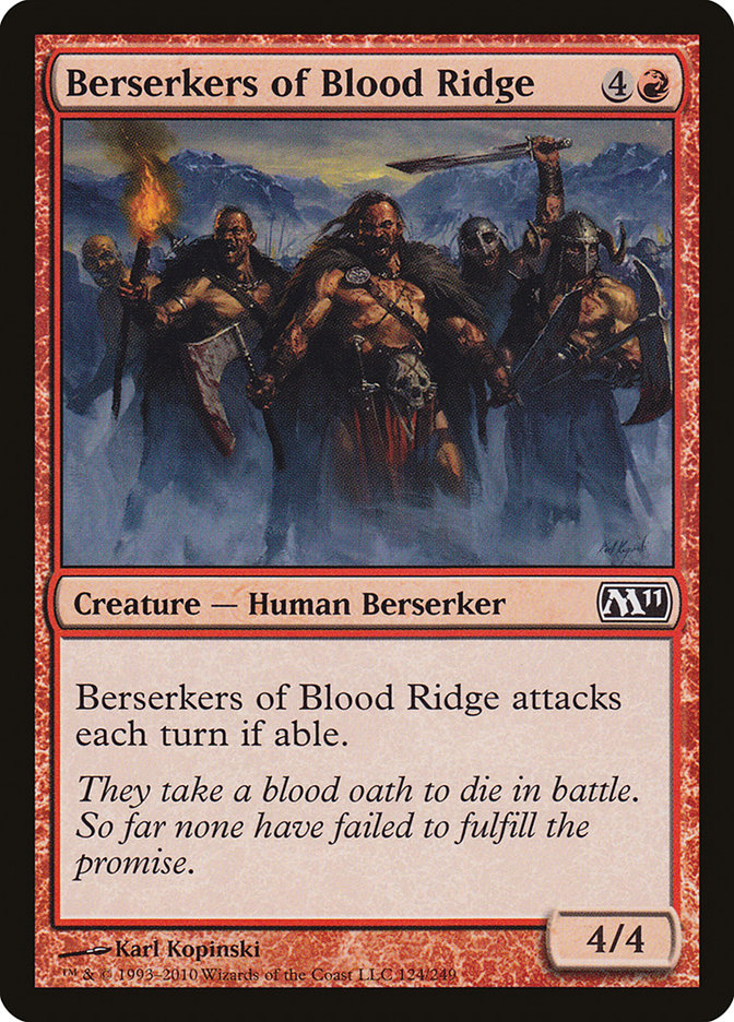 Berserkers of Blood Ridge [Magic 2011] | Jomio and Rueliete's Cards and Comics