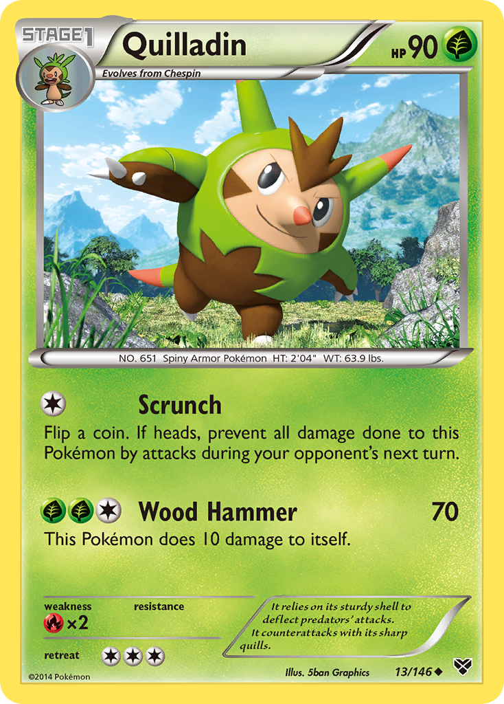 Quilladin (13/146) [XY: Base Set] | Jomio and Rueliete's Cards and Comics