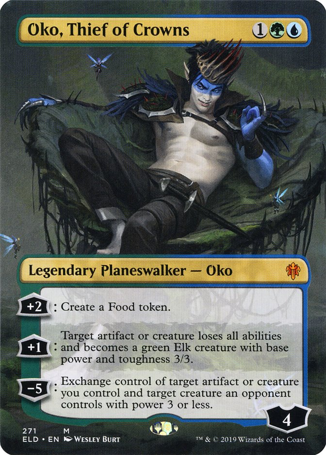 Oko, Thief of Crowns (Borderless) [Throne of Eldraine] | Jomio and Rueliete's Cards and Comics