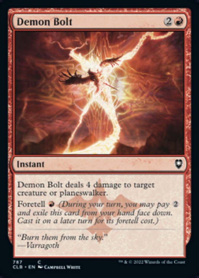 Demon Bolt [Commander Legends: Battle for Baldur's Gate] | Jomio and Rueliete's Cards and Comics