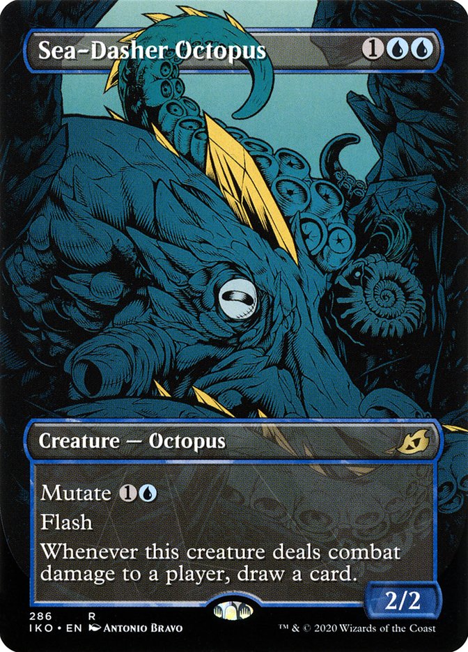 Sea-Dasher Octopus (Showcase) [Ikoria: Lair of Behemoths] | Jomio and Rueliete's Cards and Comics