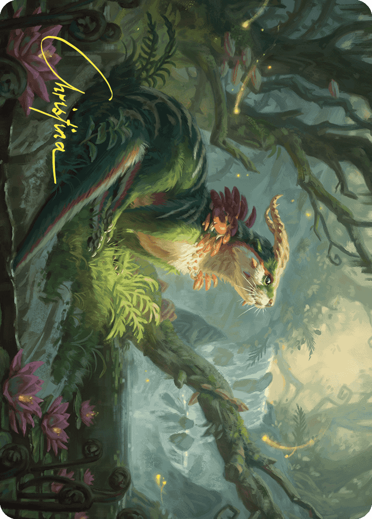 Elusive Otter Art Card (Gold-Stamped Signature) [Wilds of Eldraine Art Series] | Jomio and Rueliete's Cards and Comics