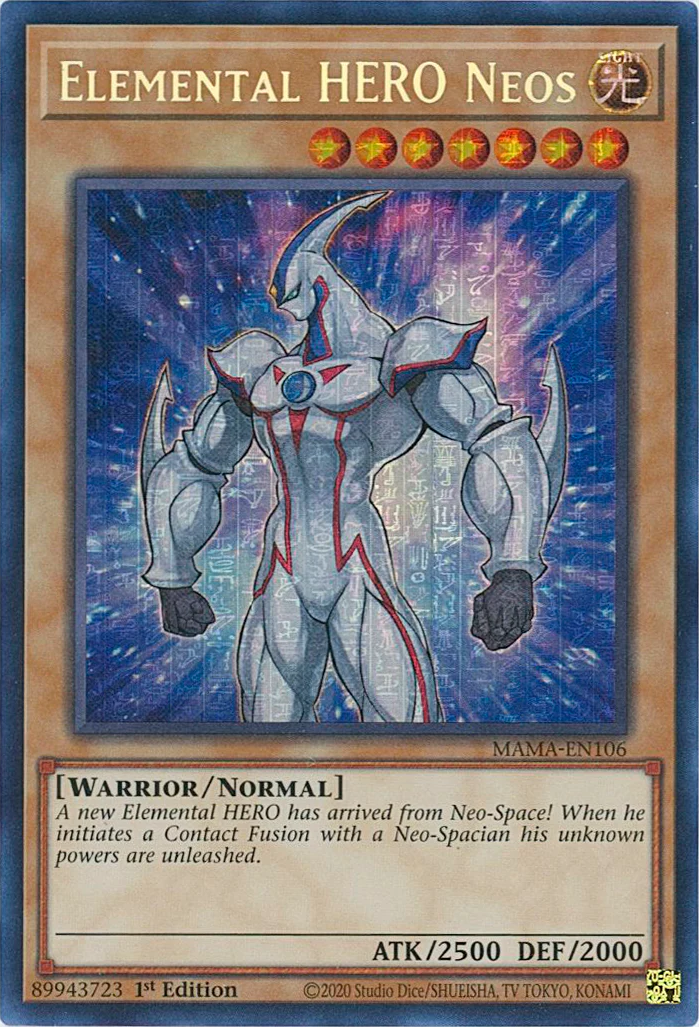 Elemental HERO Neos [MAMA-EN106] Ultra Pharaoh's Rare | Jomio and Rueliete's Cards and Comics