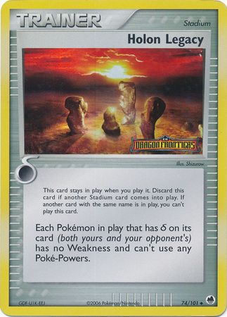 Holon Legacy (74/101) (Stamped) [EX: Dragon Frontiers] | Jomio and Rueliete's Cards and Comics