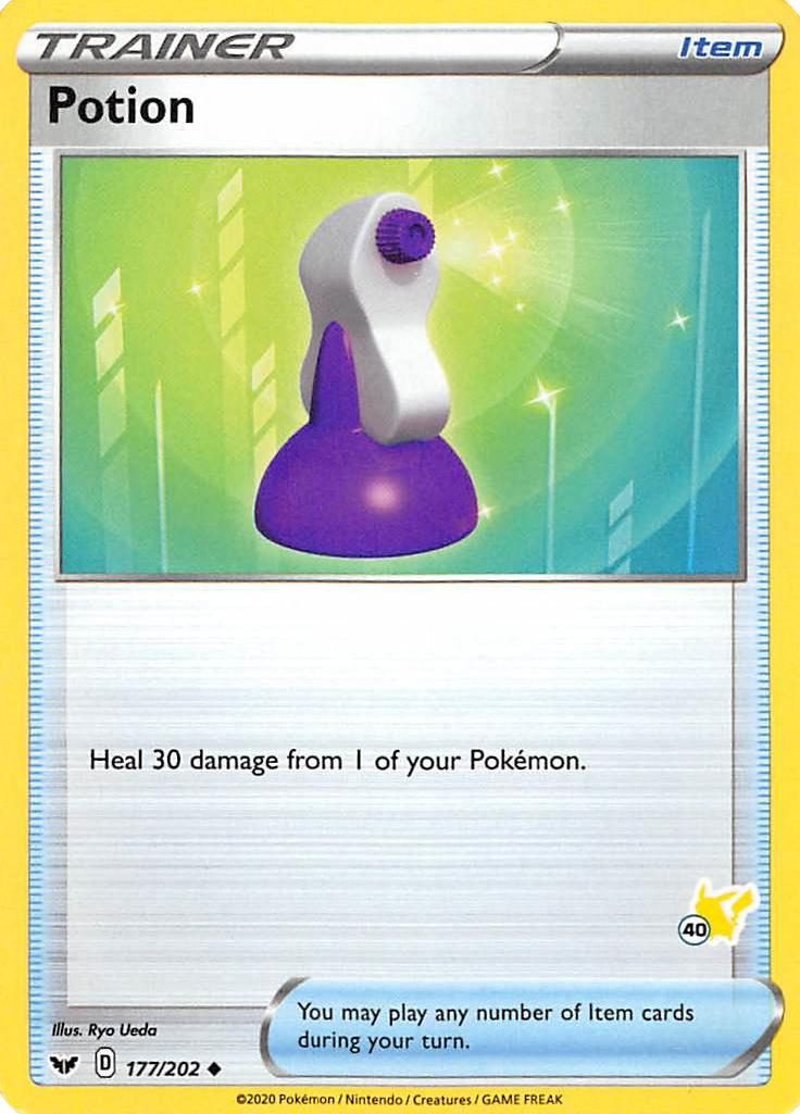 Potion (177/202) (Pikachu Stamp #40) [Battle Academy 2022] | Jomio and Rueliete's Cards and Comics
